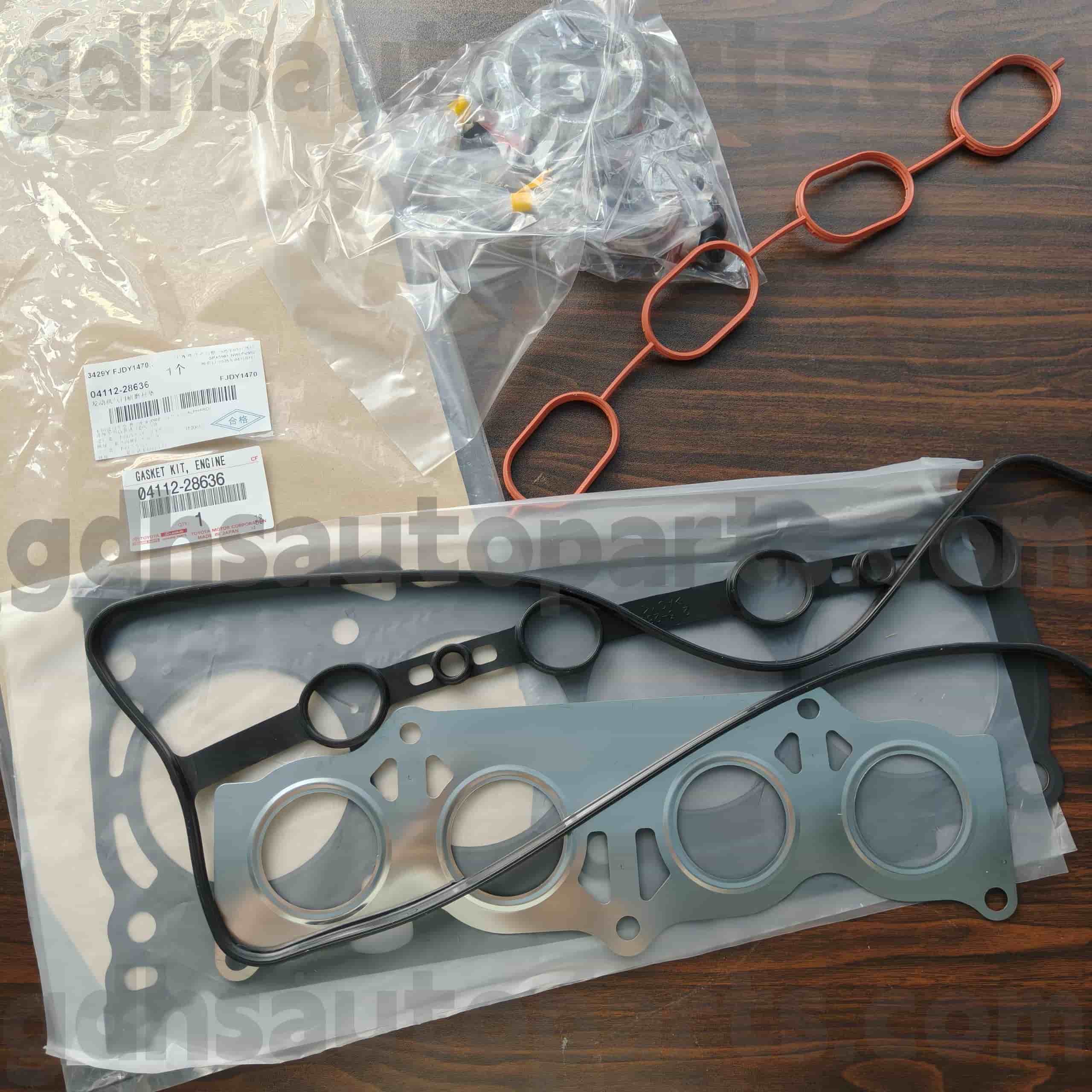 04112-28636 Toyota Original Parts Engine End-Up Kit pre Previa/Tarago, odhada, Alphard