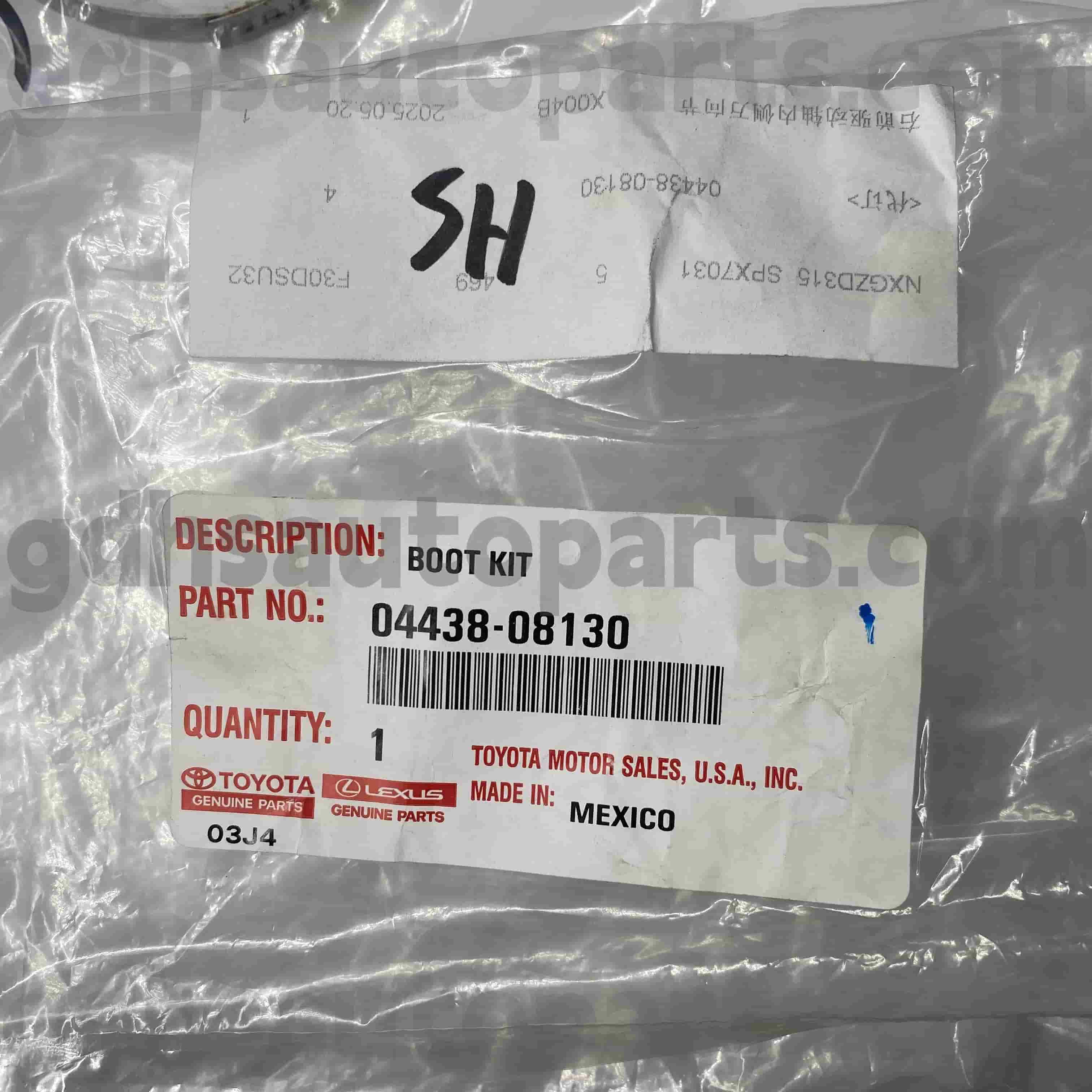 04428-08130 Toyota Originálne diely CV Boot pre podvozok č. GSV40/60 GSL3#