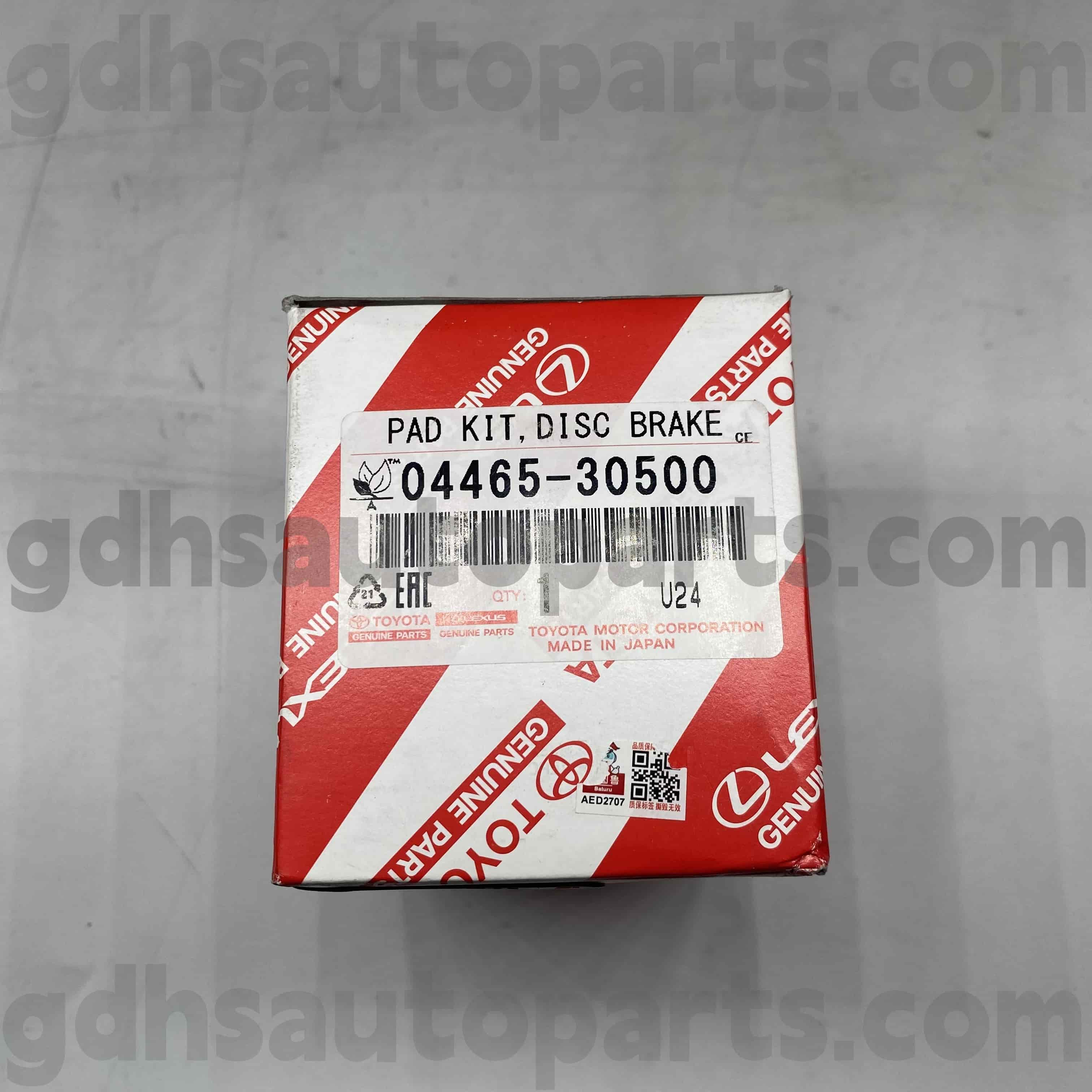 04465-30500 TOYOTA Originálne diely predné brzdové doštičky pre Lexus IS250C/350C, podvozok série GS. GRS190