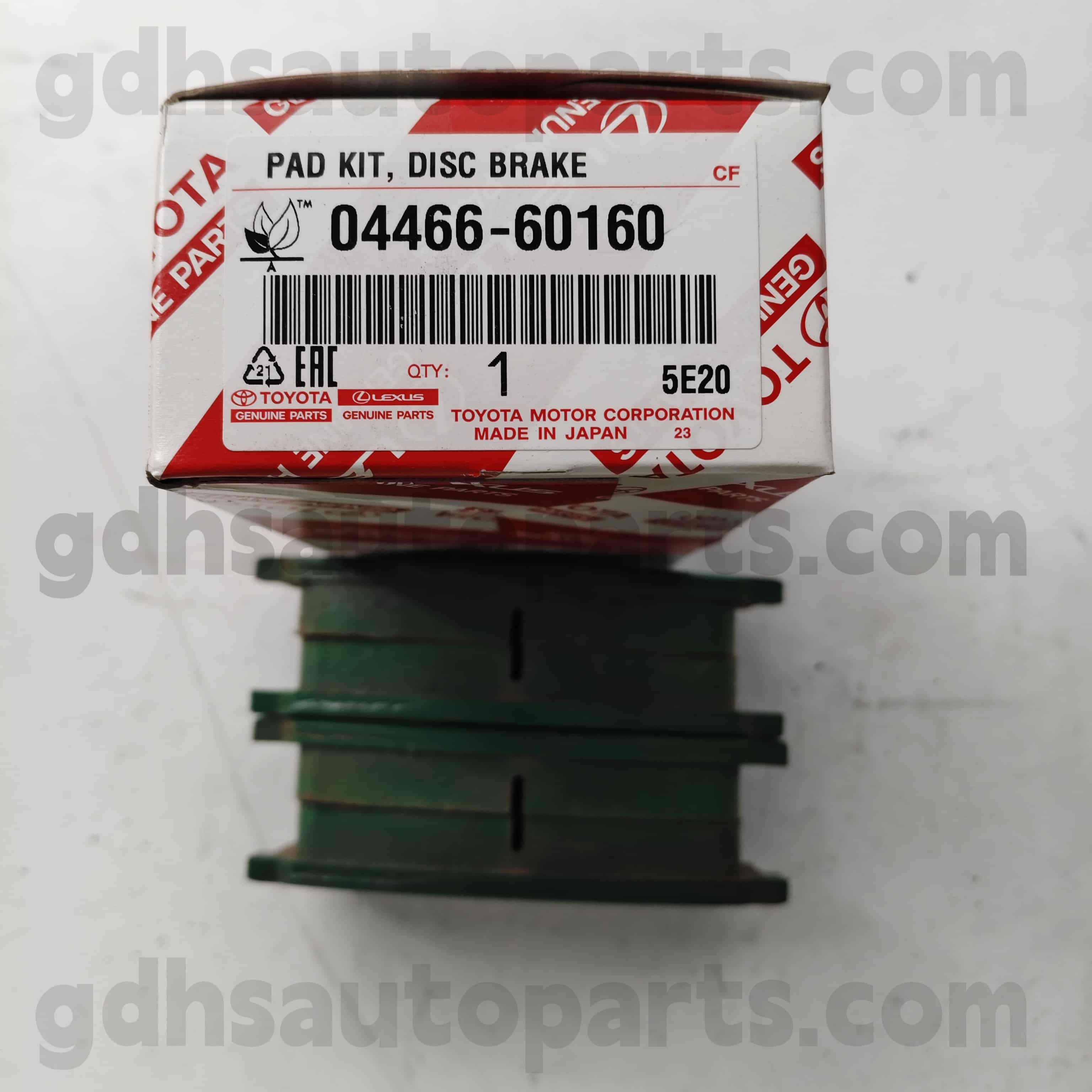 04466-60160 Toyota Originálne diely Zadná brzdová podložka pre pôdny krížnik 、 LX450D/460/570 podvozok č. Urj202