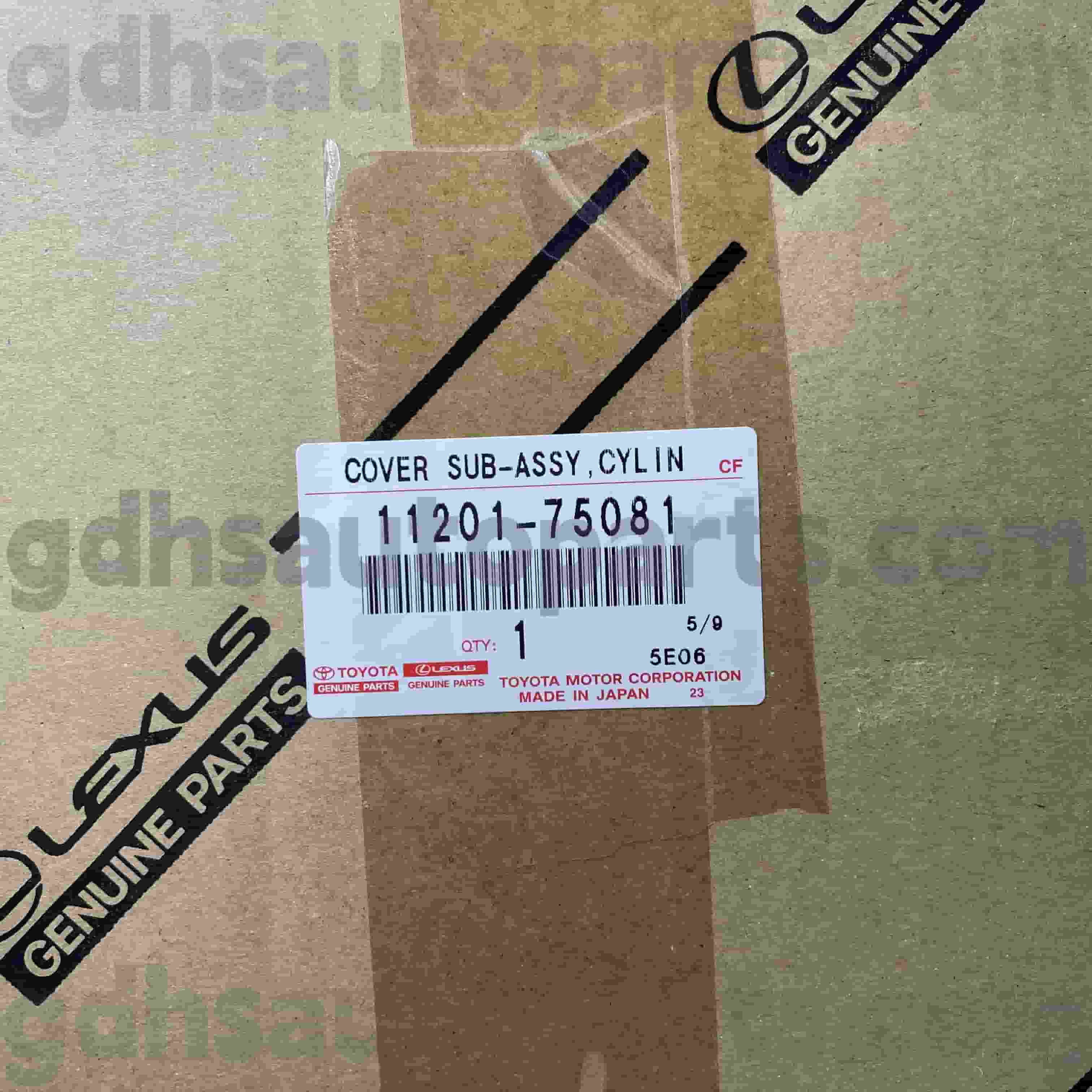 11201-75081 Toyota Originálne diely Kryt hlavy valcov Podzostava pre podvozok NO.TRJ152