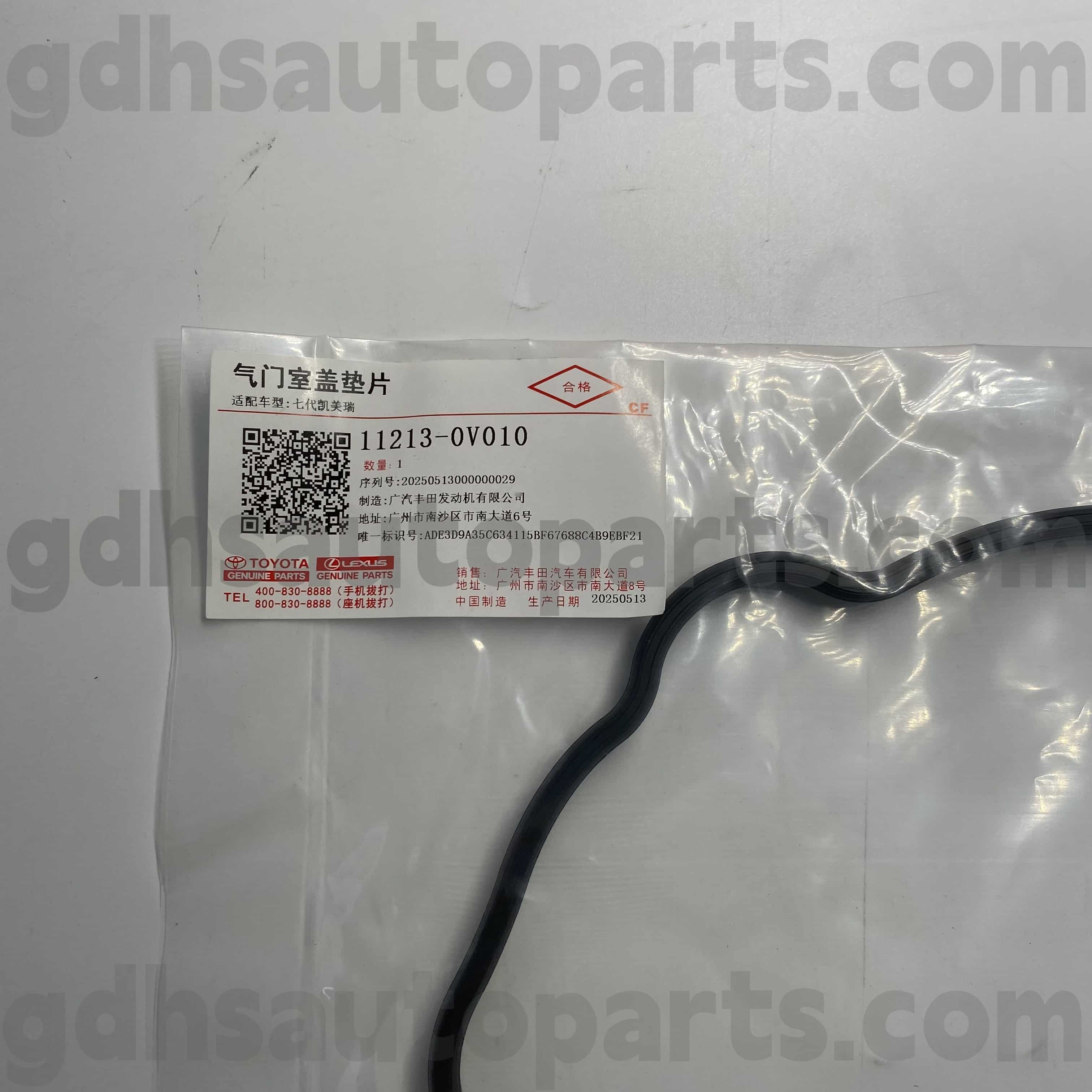 11213-0V010 Toyota Originálne diely Kryt ventilu gumový prsteň pre Camry/Hybrid ， RAV4 podvozok č. 5Arfe..ASA44