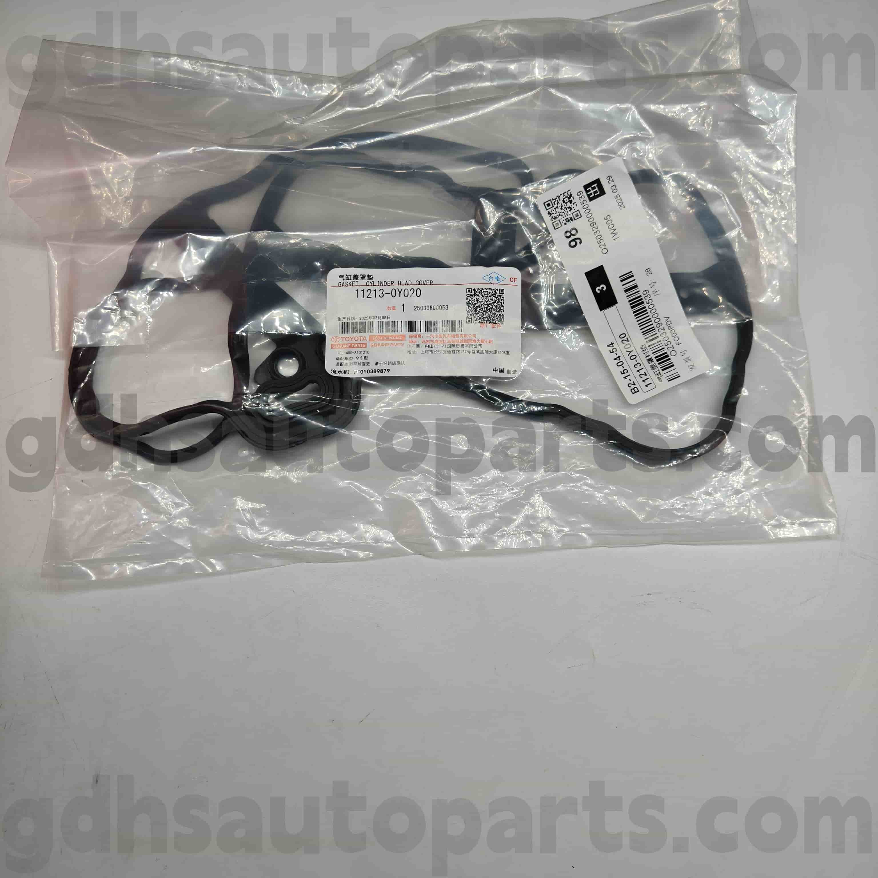 11213-0Y020 TOYOTA Originálne diely ventilového krytu gumového prsteňa pre Yaris ， VIOS podvozok č. NSP15#