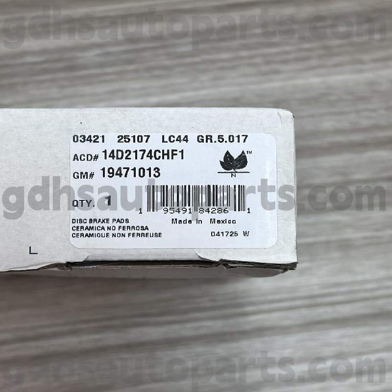 14D2174CHF1 ACDELCO BRZDA PRE ESCALADE OE No.19241013
