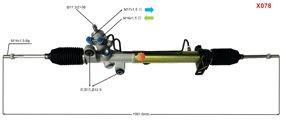 44200-12760 Automobilový riadiaci mechanizmus