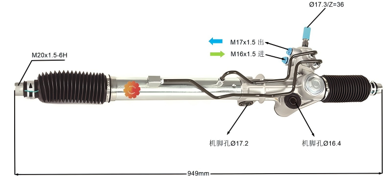 44250-60012 Automobilový riadiaci mechanizmus