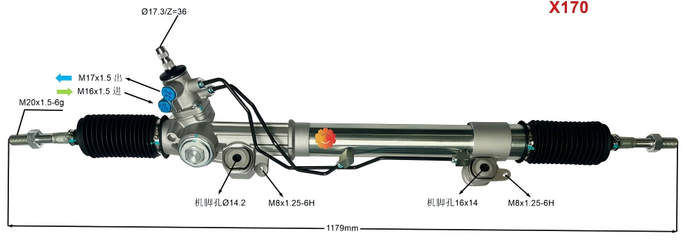 44250-60090 Prevodka riadenia pre automobily