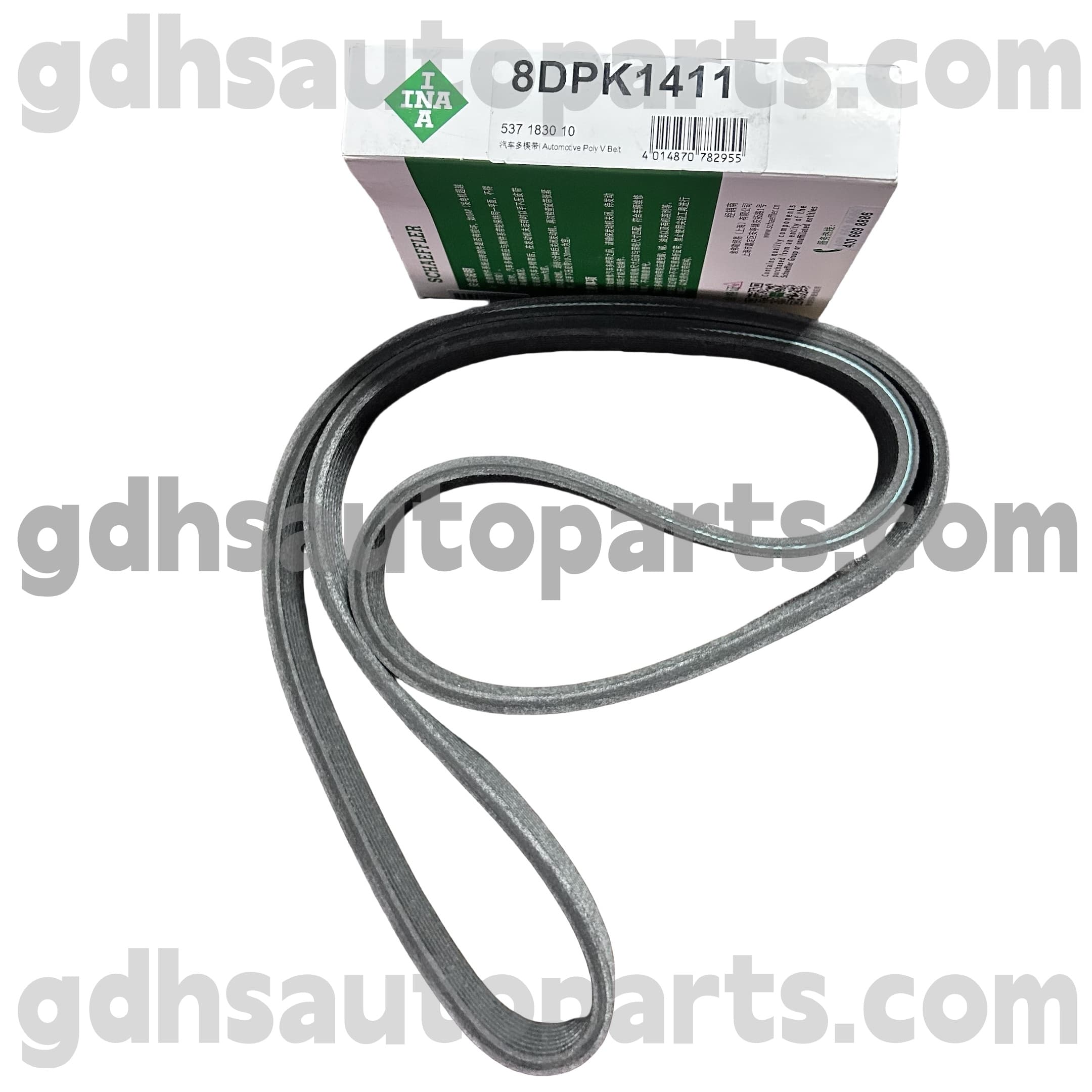 5371830100 Schaeffler Ina Supercharger Drive Belt pre Jaguar XJ, Jaguar XF, Jaguar XE, Jaguar XK, F-Type, F-Pace OE NO. C2D39175