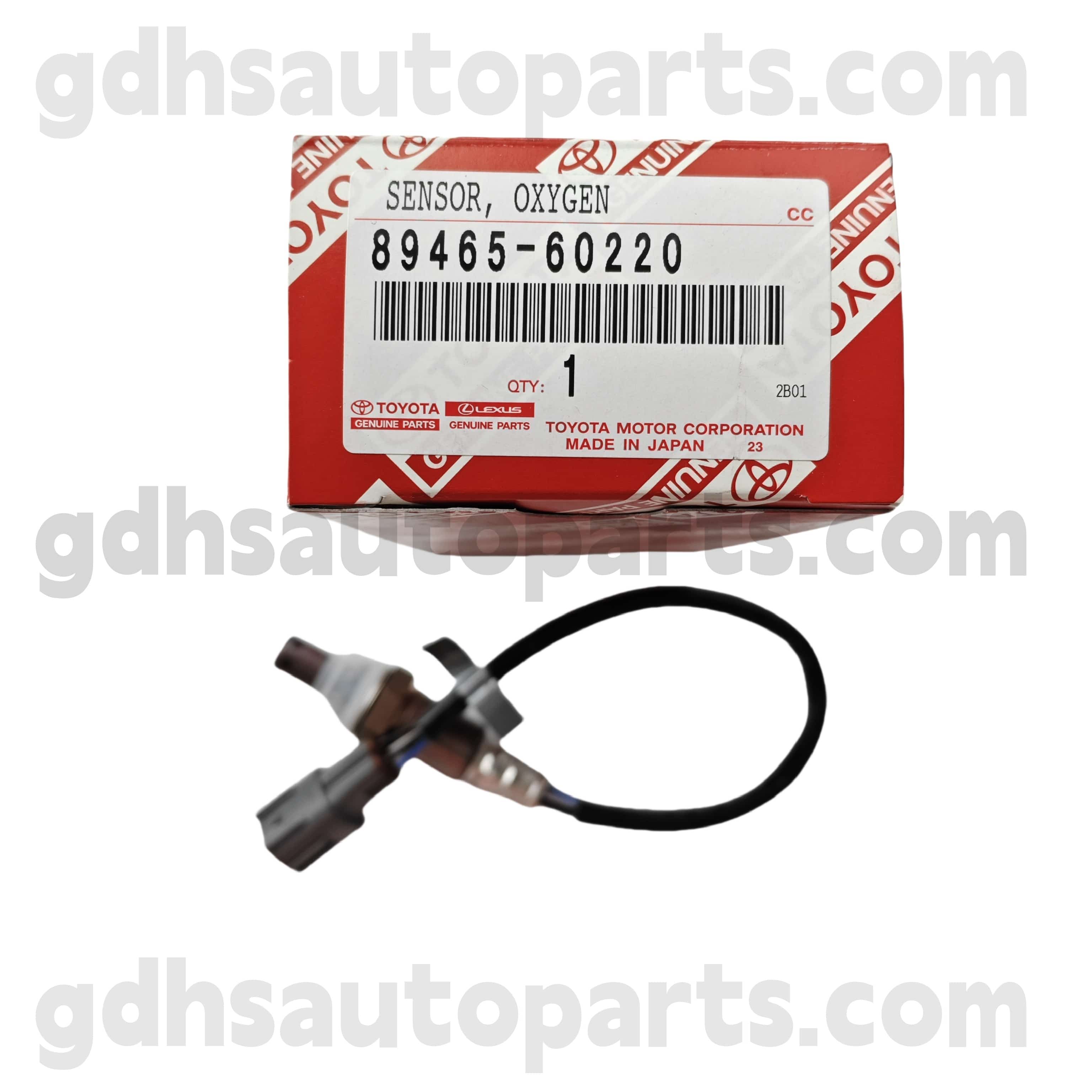 89465-60220 Originálne diely Toyota Senzor kyslíka pre pozemný krížnik Prado 、 4Runnerov podvozok č. GRJ12#.. Arl, GCC, Gen