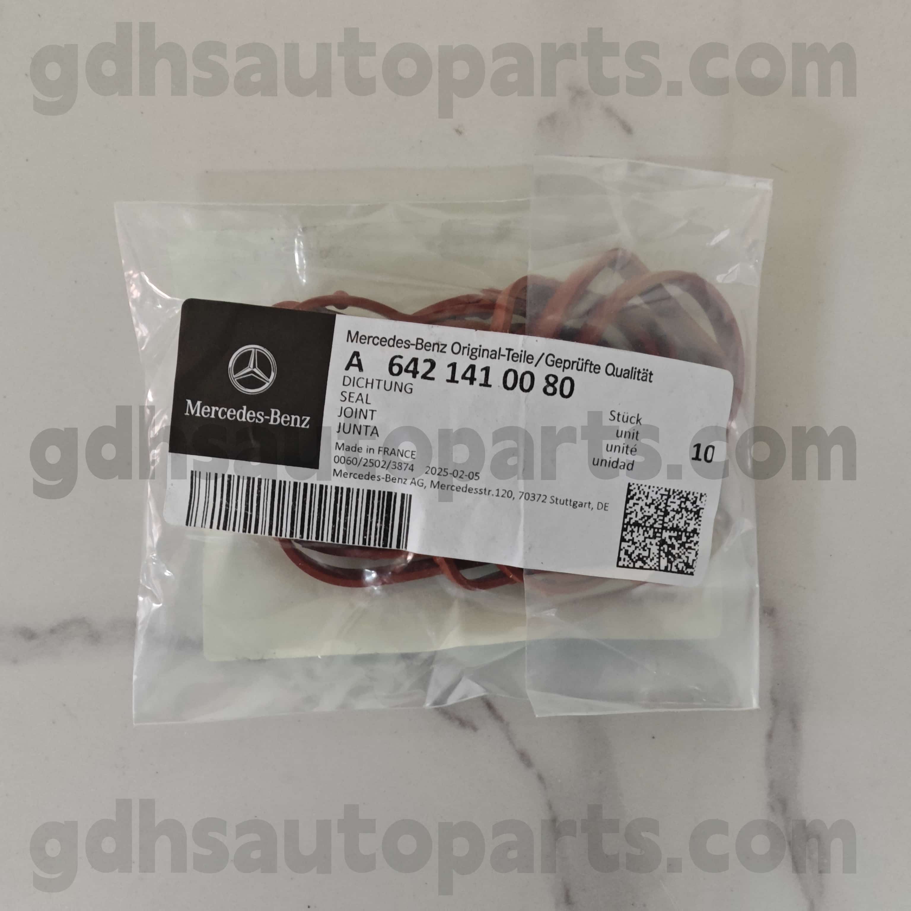 A 642 14100 80 Mercedes-Benz Originálne diely O-Ring pre 642855 OM642 ， 642890 OM642，642820 642，642868 OM642，642887 OM642