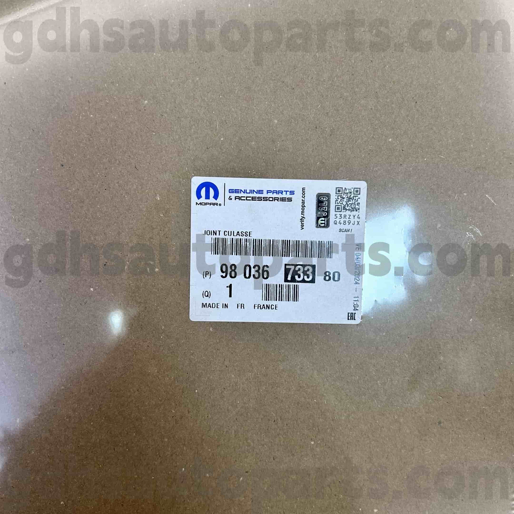 Tesnenie hlavy valca Mopar pre Peugeot 607 5008 OE.NO 9803673380